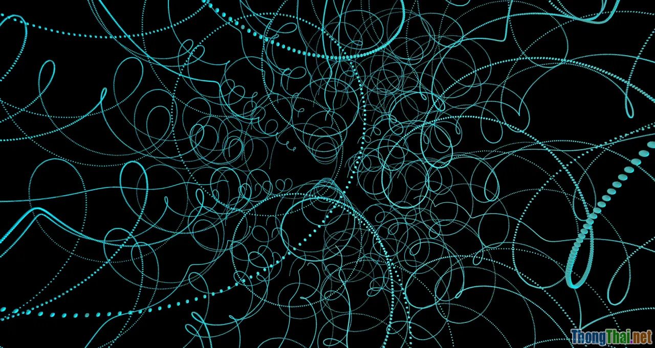 abstract math, numbers, neural network