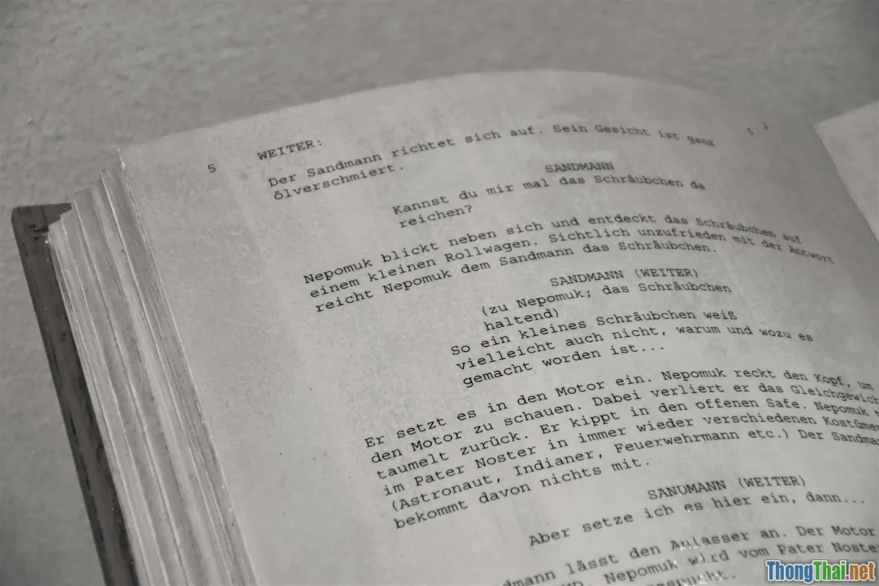 film director, vintage script, inspiration