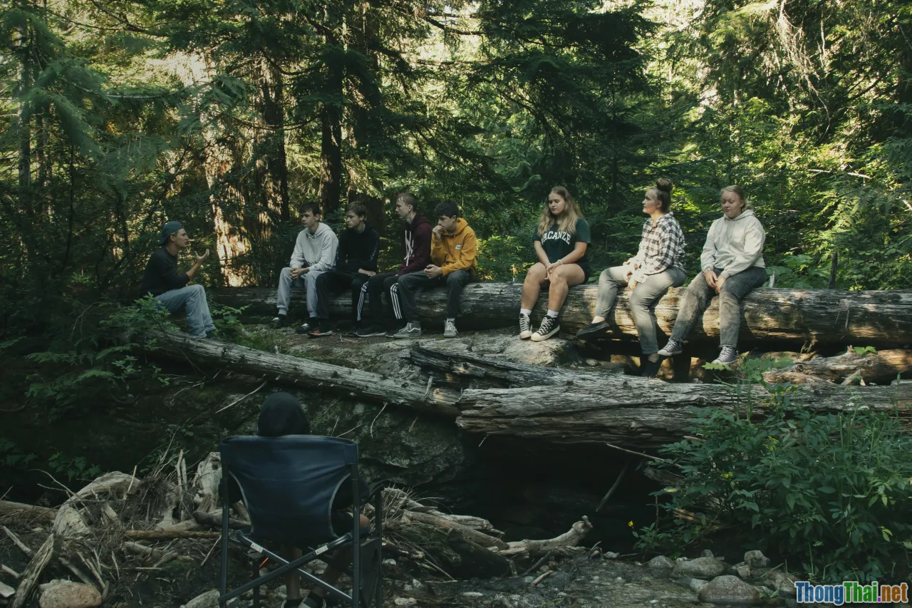 group camping, friendship, family bonding, nature challenge