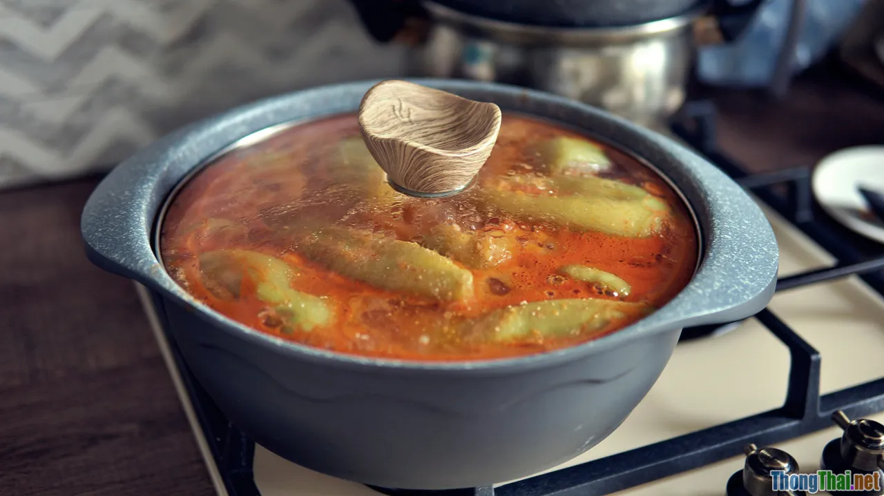 hotpot, steaming soup, comfort food, cozy dinner