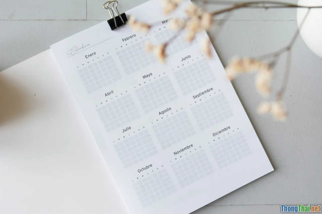 itinerary, calendar, checklist