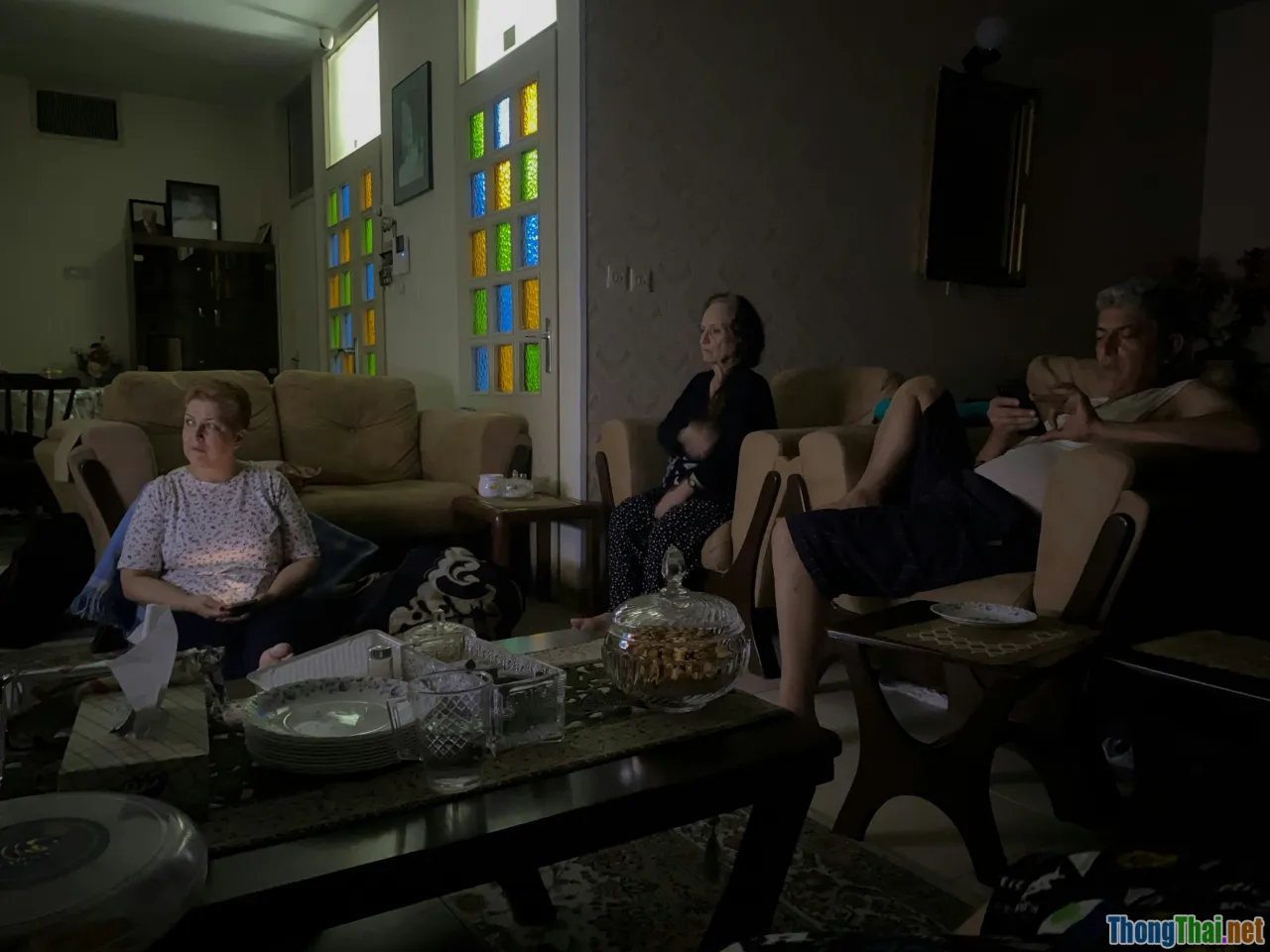 movie watching, family gathering, WW2 reflection