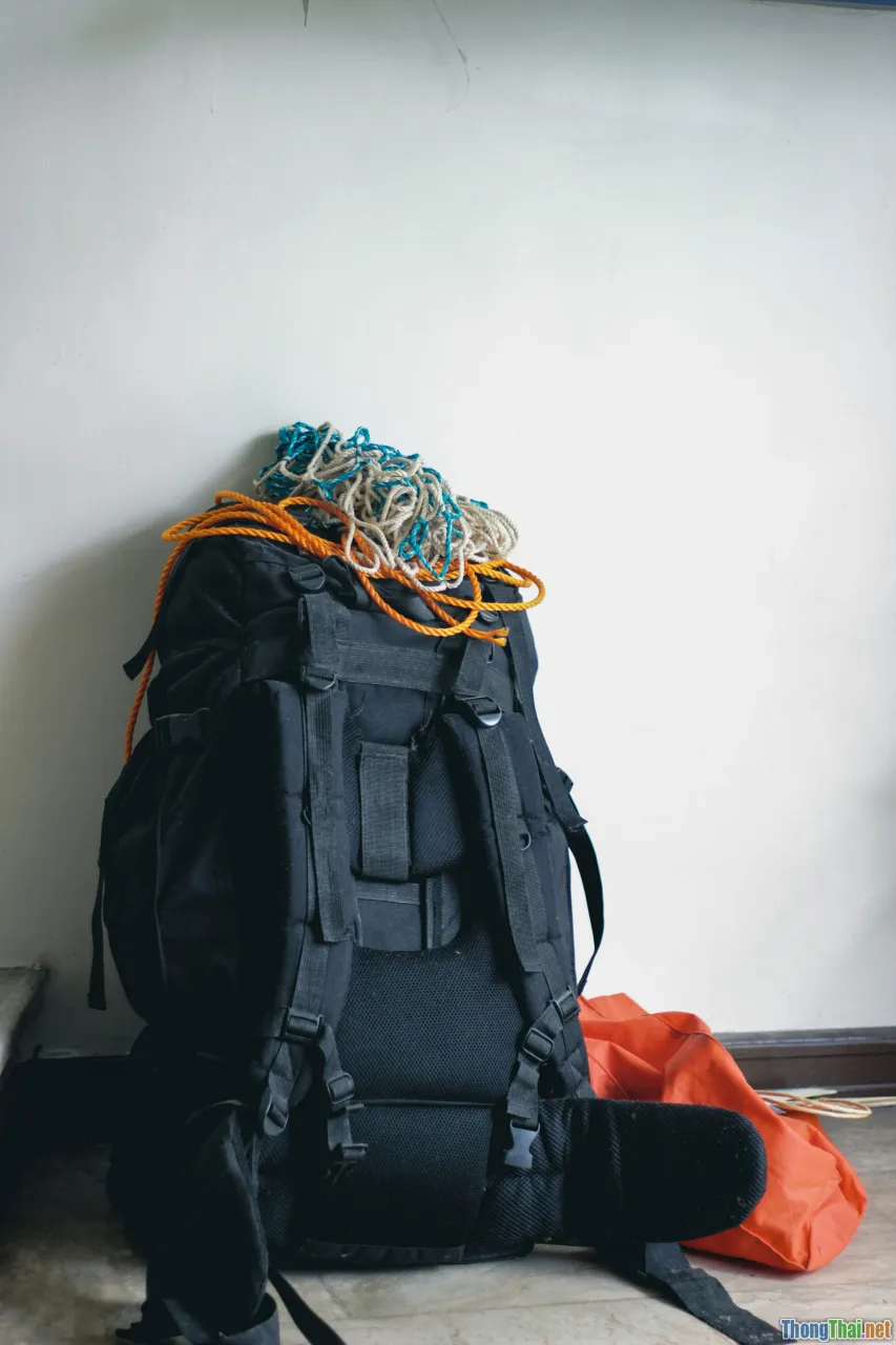 packing list, backpack, rain gear