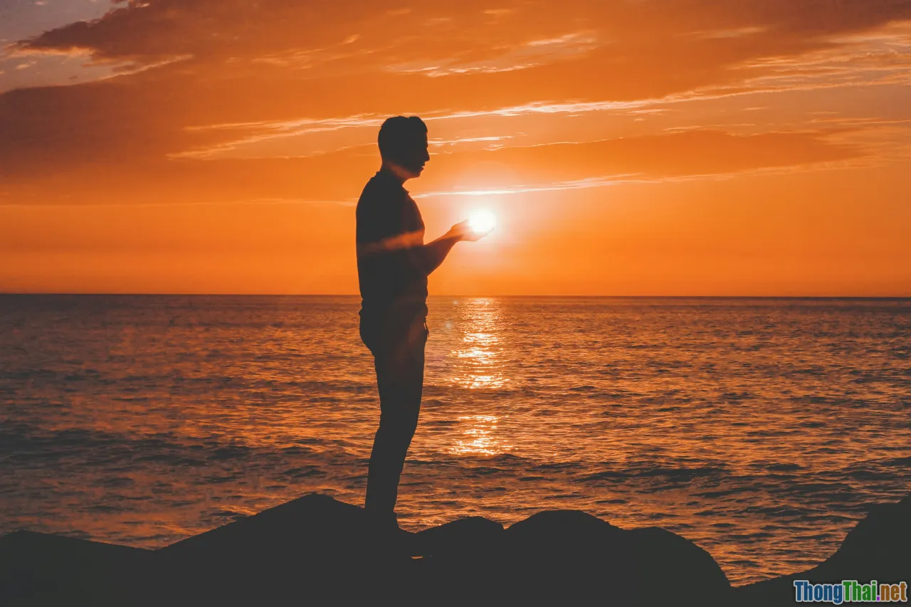 sunrise, meditation, no-phone