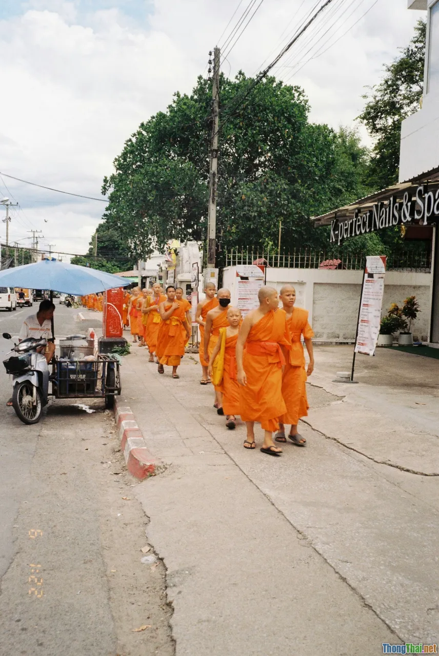 tourists, traditional ceremony, vietnamese monks, local life