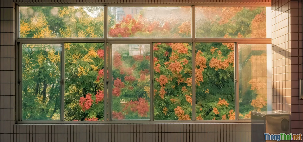 tradescantia, rainbow plant, windowsill, creative decor