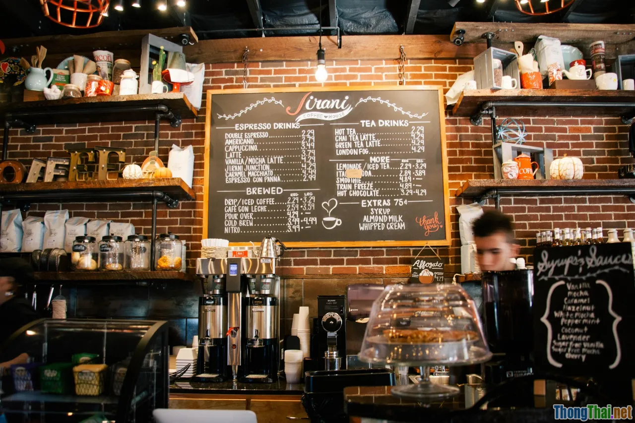 coffee order, polite, menu