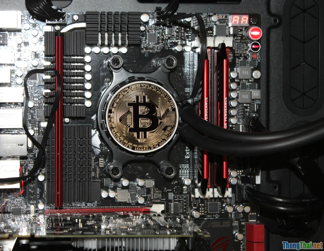 crypto mining, CPU usage, server rack