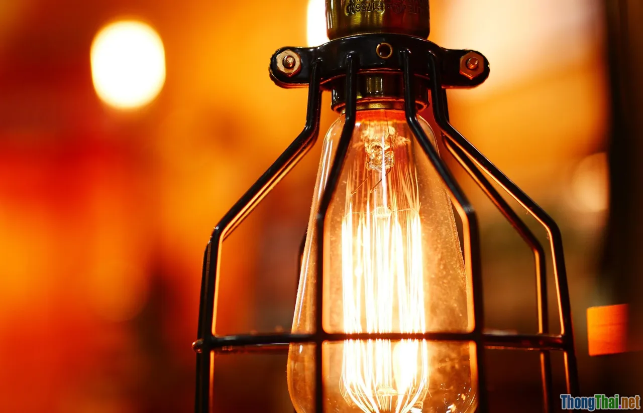 industrial pipe lamp, galvanized steel, Edison bulb