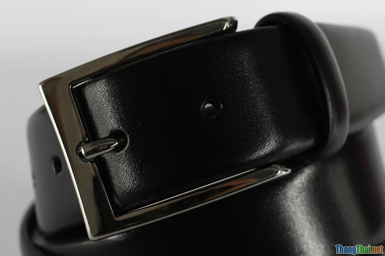 leather belt, buckle, close-up