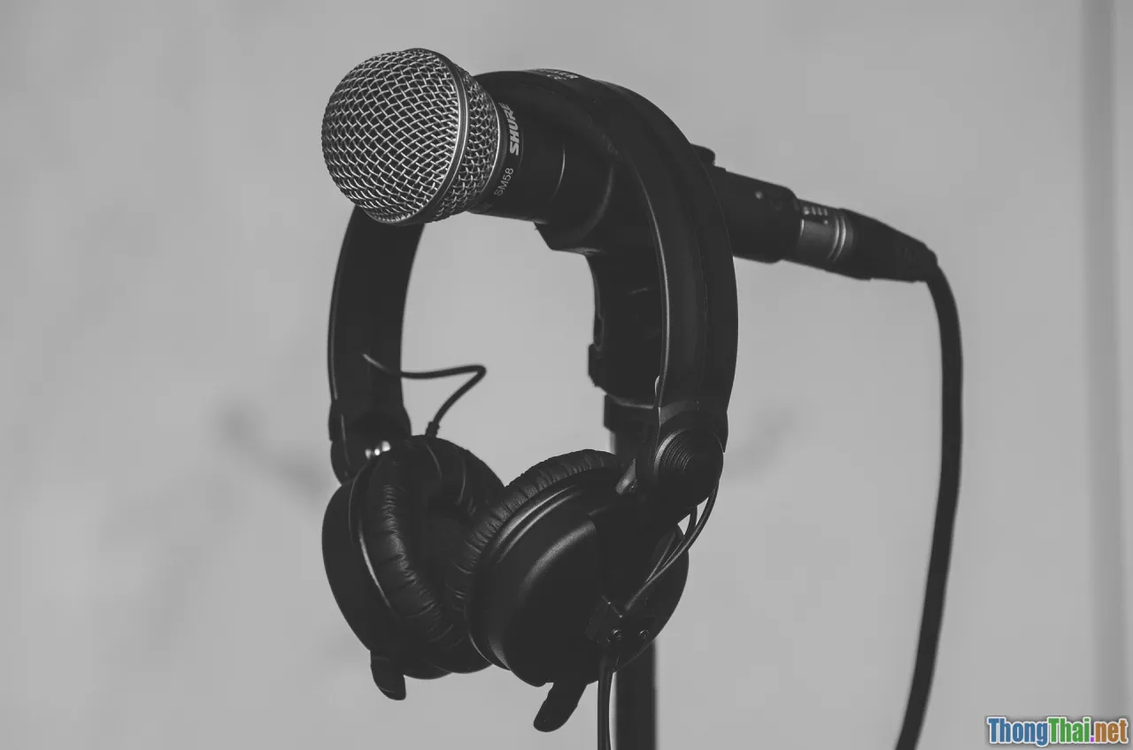 microphone, headphones, recording, practice