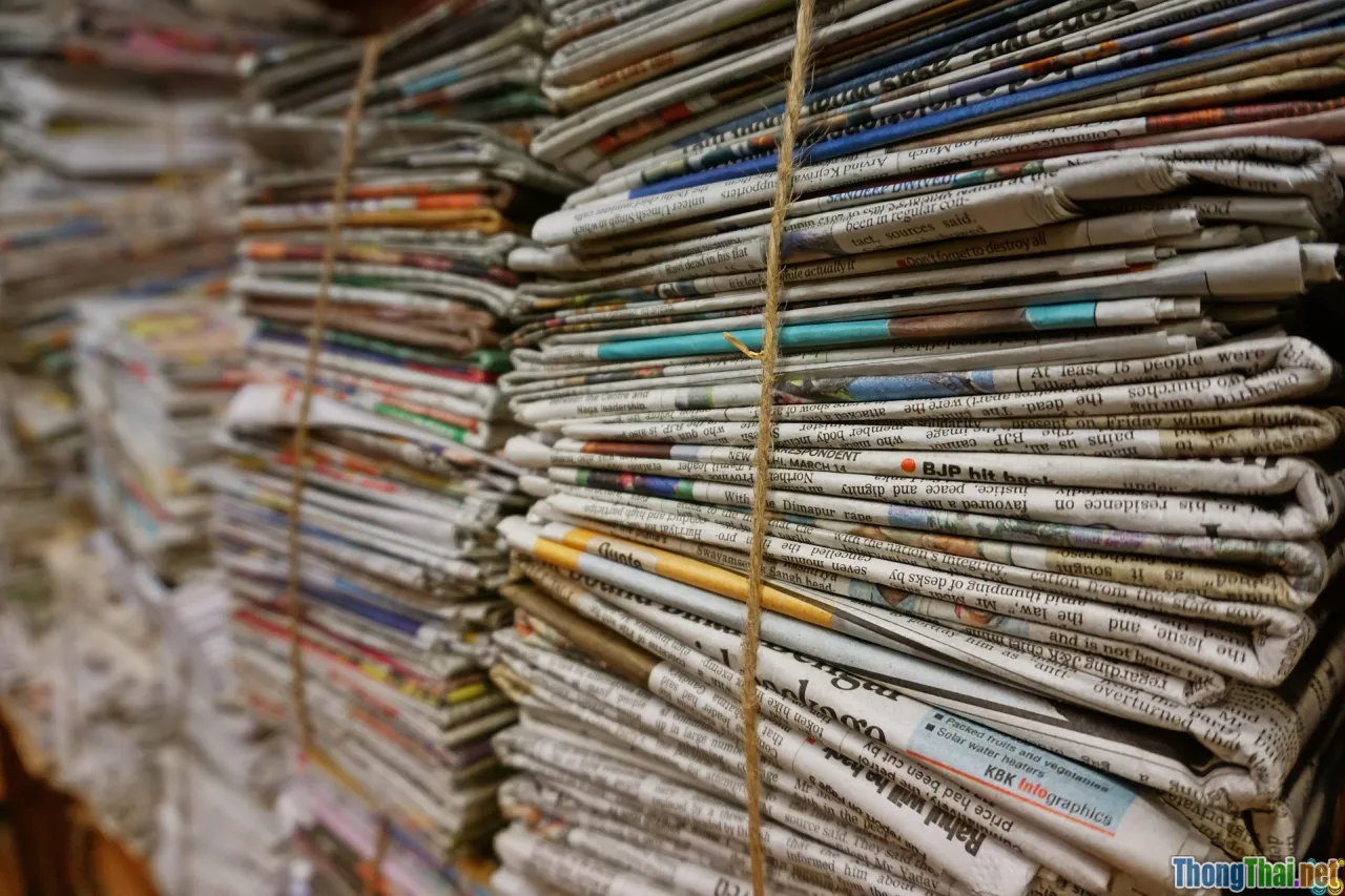 old newspaper, recycling corner, reuse paper