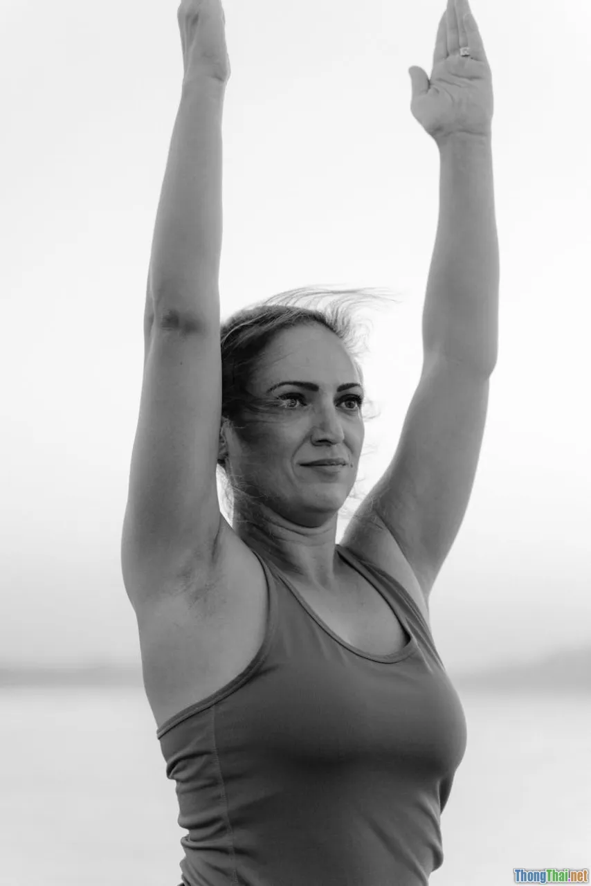 breathwork, stretching, morning sun