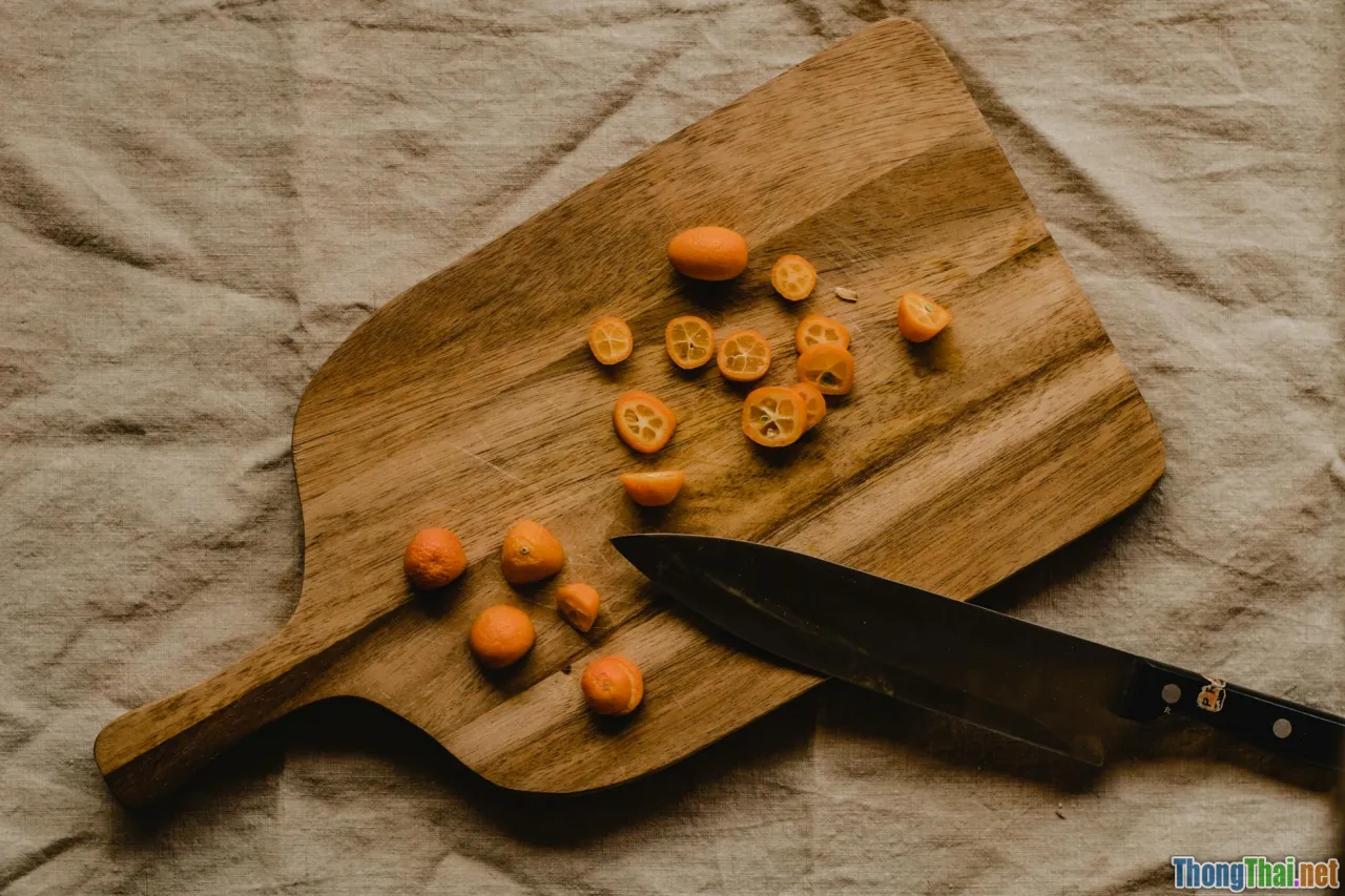 clean kitchen, fresh ingredients, food preparation, sliced beef