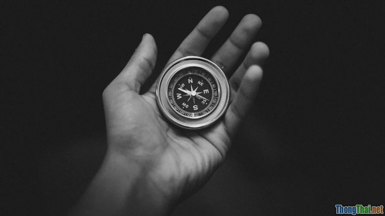 compass, values, silhouette