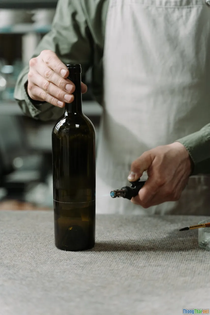 glass bottle, safety, tools