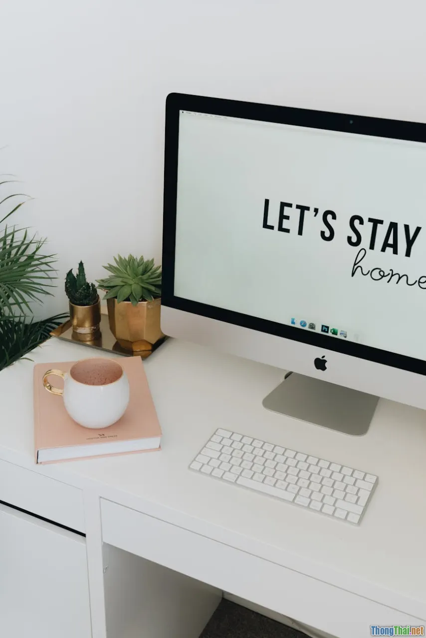 home office, desk planter, productivity