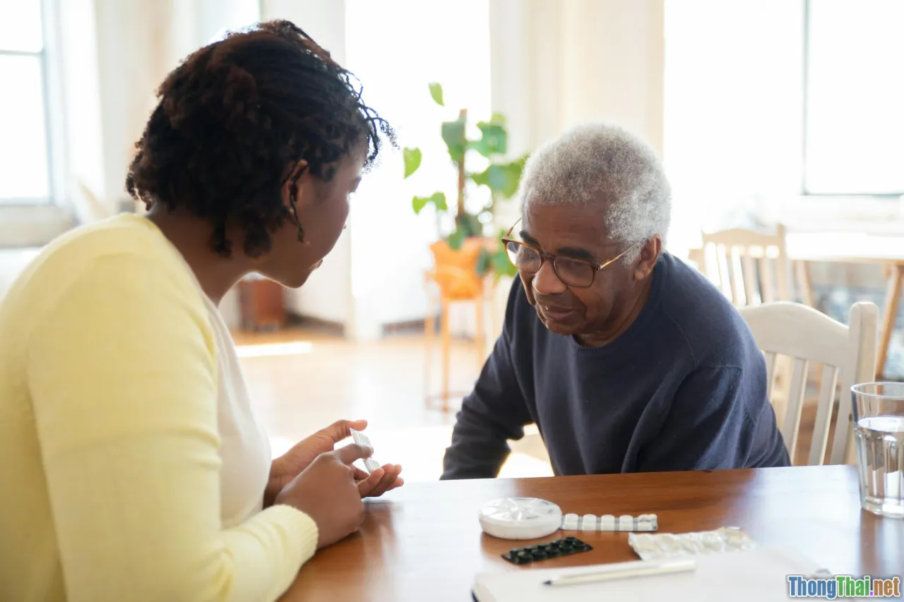 medication and food, prescription elderly