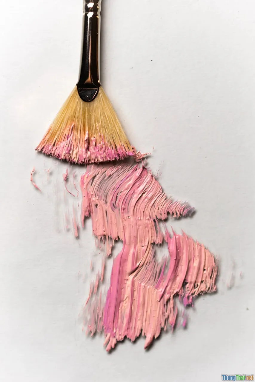 pastel paint, brush strokes, close-up, texture