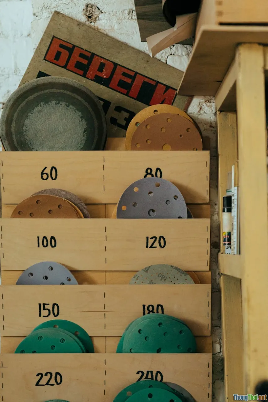 step-by-step wood repair, sanding, filling scratches