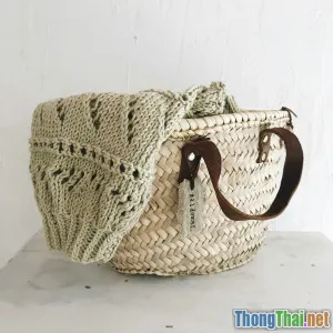 Tự Đan Túi Xách Tay Xu Hướng Vintage Đơn Giản